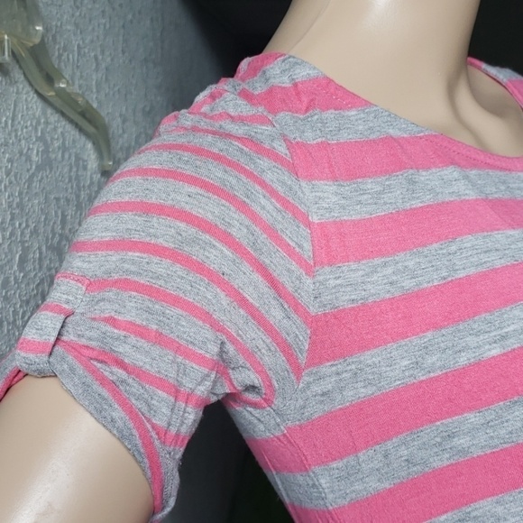 Jessica Simpson zipper maternity top small stripes - Picture 2 of 8